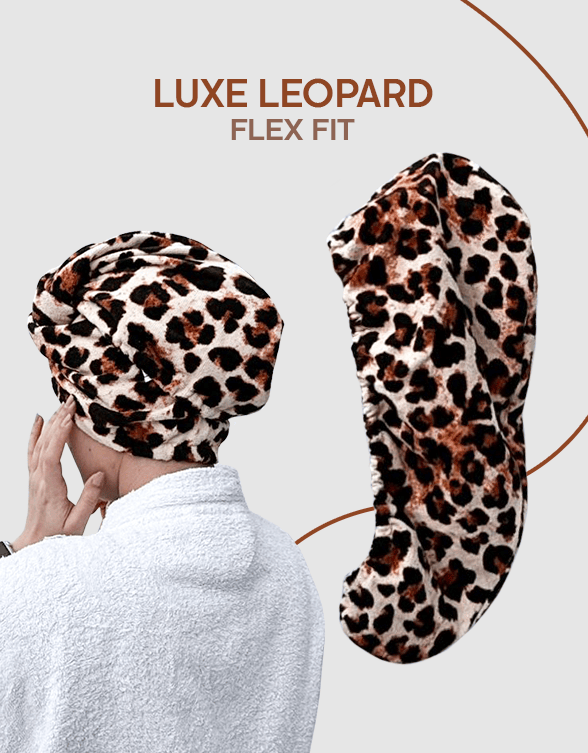 Luxe Leopard - Microfiber Hair Towel Wrap