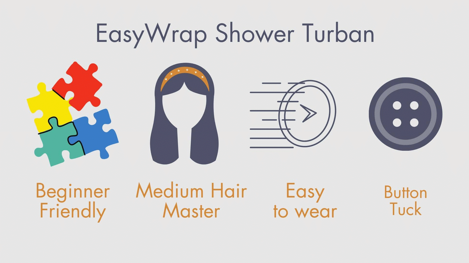 EasyWrap MicroFiber Hair Towel Wrap