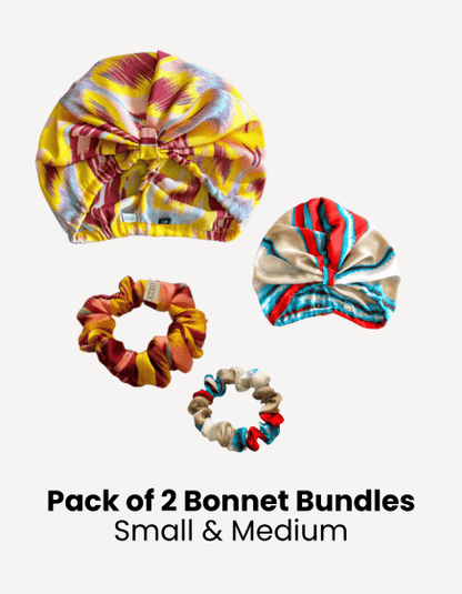 Loccx Silk Hair Bonnet Bundle (Pack of 2)