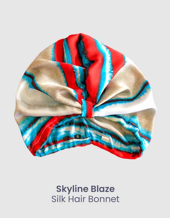 Skyline Blaze - Silk Hair Bonnet