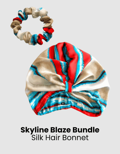 Skyline Blaze - Silk Hair Bonnet