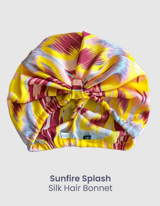 Sunfire Splash - Silk Hair Bonnet