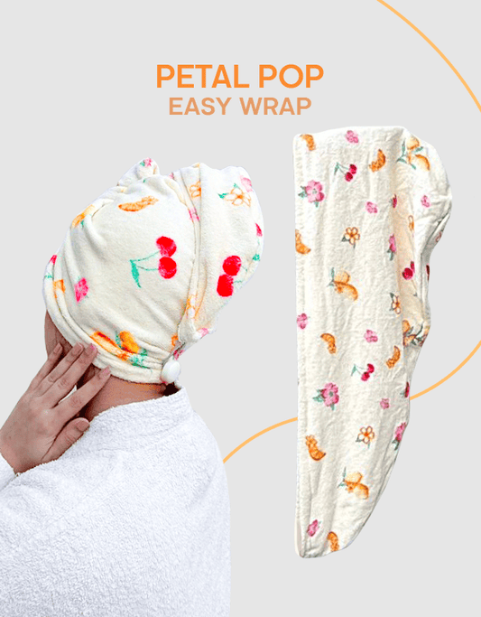 Petal Pop - Microfiber Hair Towel Wrap