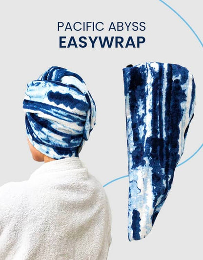 Pacific Abyss- Microfiber Hair Towel Wrap